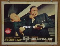 #1759 GOLDFINGER lobby card #5 '64 Connery as Bond