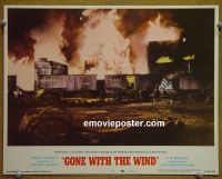 #1761 GONE WITH THE WIND lobby card R68 Atlanta burns