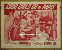 #1763 GOOD GIRLS GO TO PARIS lobby card R47 Blondell