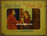 #1770 GREAT LIE lobby card '41 Bette Davis, Astor