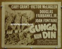 #9173 GUNGA DIN Title Lobby Card R49 Cary Grant