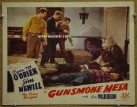 #1777 GUNSMOKE MESA lobby card '44 Texas Rangers