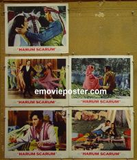 #1148 HARUM SCARUM 5 lobby cards '65 Elvis Presley