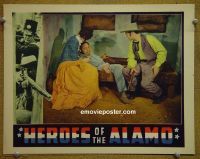 #1810 HEROES OF THE ALAMO lobby card '37 Lane Chandler