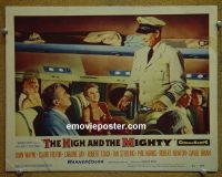 #1812 HIGH & THE MIGHTY lobby card #2 '54 John Wayne