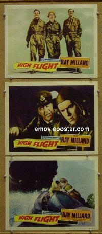 #5901 HIGH FLIGHT 3 LCs '57 Ray Milland 