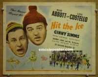 #9184 HIT THE ICE Title Lobby Card '43 Abbott, Costello