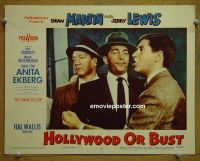 #1826 HOLLYWOOD OR BUST lobby card #8 '56 Martin & L