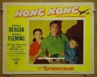 #1830 HONG KONG lobby card #2 '51 Reagan, Fleming