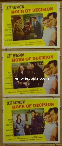 #5903 HOUR OF DECISION 3 LCs '57 Jeff Morrow 