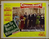 #1839 HOW TO MARRY A MILLIONAIRE lobby card #7 '53