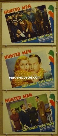 #5905 HUNTED MEN 3 LCs '38 Lloyd Nolan 