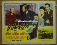 #1856 I JANE DOE lobby card #1 '48 Ruth Hussey, Carroll