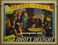 #1860 IDIOT'S DELIGHT lobby card '39 Shearer, Gable