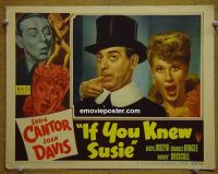 #1861 IF YOU KNEW SUSIE lobby card #2 '47 Cantor, Davis