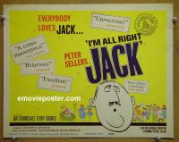 #9197 I'M ALL RIGHT JACK Title Lobby Card '60 Peter Sellers