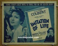 #9198 IMITATION OF LIFE Title Lobby Card R45 Colbert