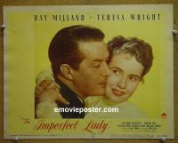 #1864 IMPERFECT LADY lobby card #3 '46 Milland, Wright