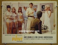 #1865 IN LIKE FLINT lobby card #2 '67 James Coburn