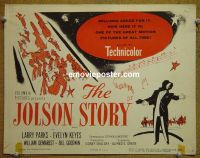 #9221 JOLSON STORY Title Lobby Card R54 Parks, Keyes