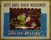 #1898 JUNE BRIDE lobby card #3 '48 Bette Davis