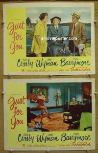 #7969 JUST FOR YOU 2 LCs52 Bing Crosby, Wyman 