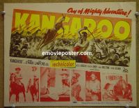 #9223 KANGAROO Title Lobby Card '51 Maureen O'Hara, Lawford