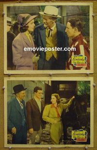 #1290 KENTUCKY 2 lobby cards '38 Loretta Young, Greene