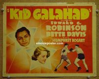 #9224 KID GALAHAD Title Lobby Card '37 Robinson, boxing