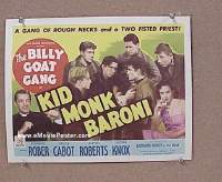 #9225 KID MONK BARONI Title Lobby Card '52 1st Leonard Nimoy!