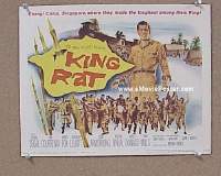 #9228 KING RAT Title Lobby Card '65 WW II, Segal, Fox