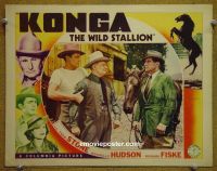 #1919 KONGA THE WILD STALLION lobby card '39 Hudson