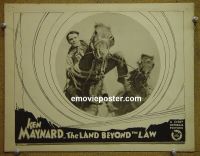 #1937 LAND BEYOND THE LAW  lobby card '27 Ken Maynard