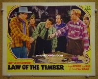 #1943 LAW OF THE TIMBER lobby card '41 Reynolds