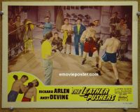 #1948 LEATHER PUSHERS  lobby card #7 R50 boxing!