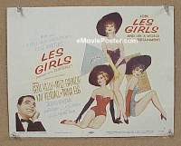 #9242 LES GIRLS Title Lobby Card '57 Gene Kelly, Gaynor