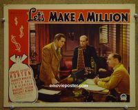 #1955 LET'S MAKE A MILLION lobby card '36 Ed. Horton