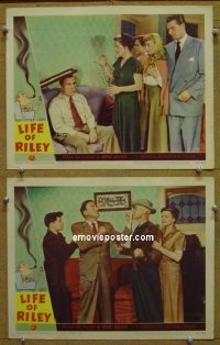 #5700 LIFE OF RILEY 2 LCs '49 William Bendix 