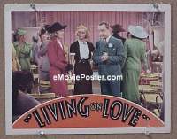 #1976 LIVING ON LOVE lobby card '37 Franklin Pangborn