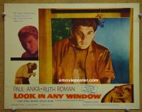 #1984 LOOK IN ANY WINDOW lobby card #2 '61 Anka closeup