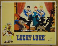 #1995 LUCKY LUKE lobby card #4 '71 cartoon western!