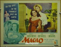 #090 MACAO LC#1 '52 Mitchum, Russell, Bendix 