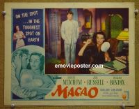 #1999 MACAO lobby card #8 '52 Mitchum, Russell, Bendix