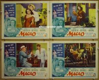 #8091 MACAO 4 LCs 52 Mitchum, Russell, Bendix 