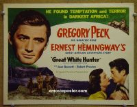 #9258 MACOMBER AFFAIR Title Lobby Card R52 Peck, Bennett