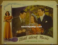 #2000 MAD ABOUT MUSIC lobby card '38 Deanna Durbin