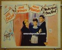 #2012 MAKE YOUR OWN BED lobby card '44 Jane Wyman