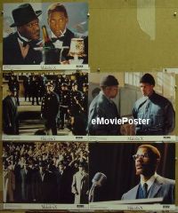 #406 MALCOLM X 5 color 11x14s '92 Spike Lee 