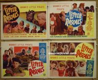 #1176 MAMA'S LITTLE PIRATE 4 lobby cards R51 Rascals