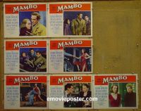 #1124 MAMBO 7 lobby cards '54 Michael Rennie